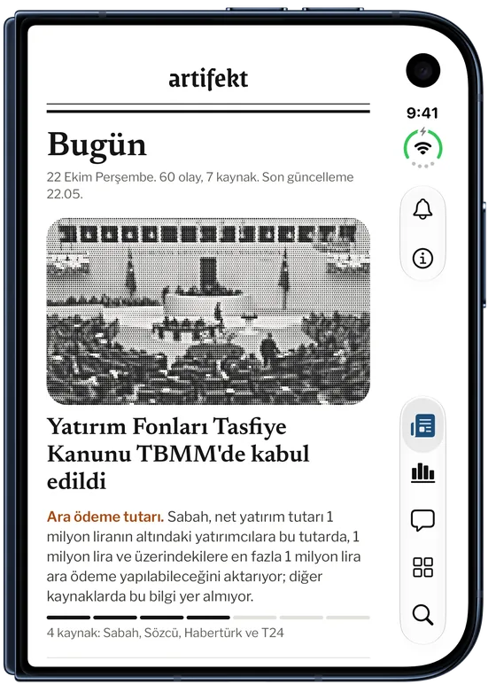 Kapalı iPhone Duo'nun ön ekranında Bugün